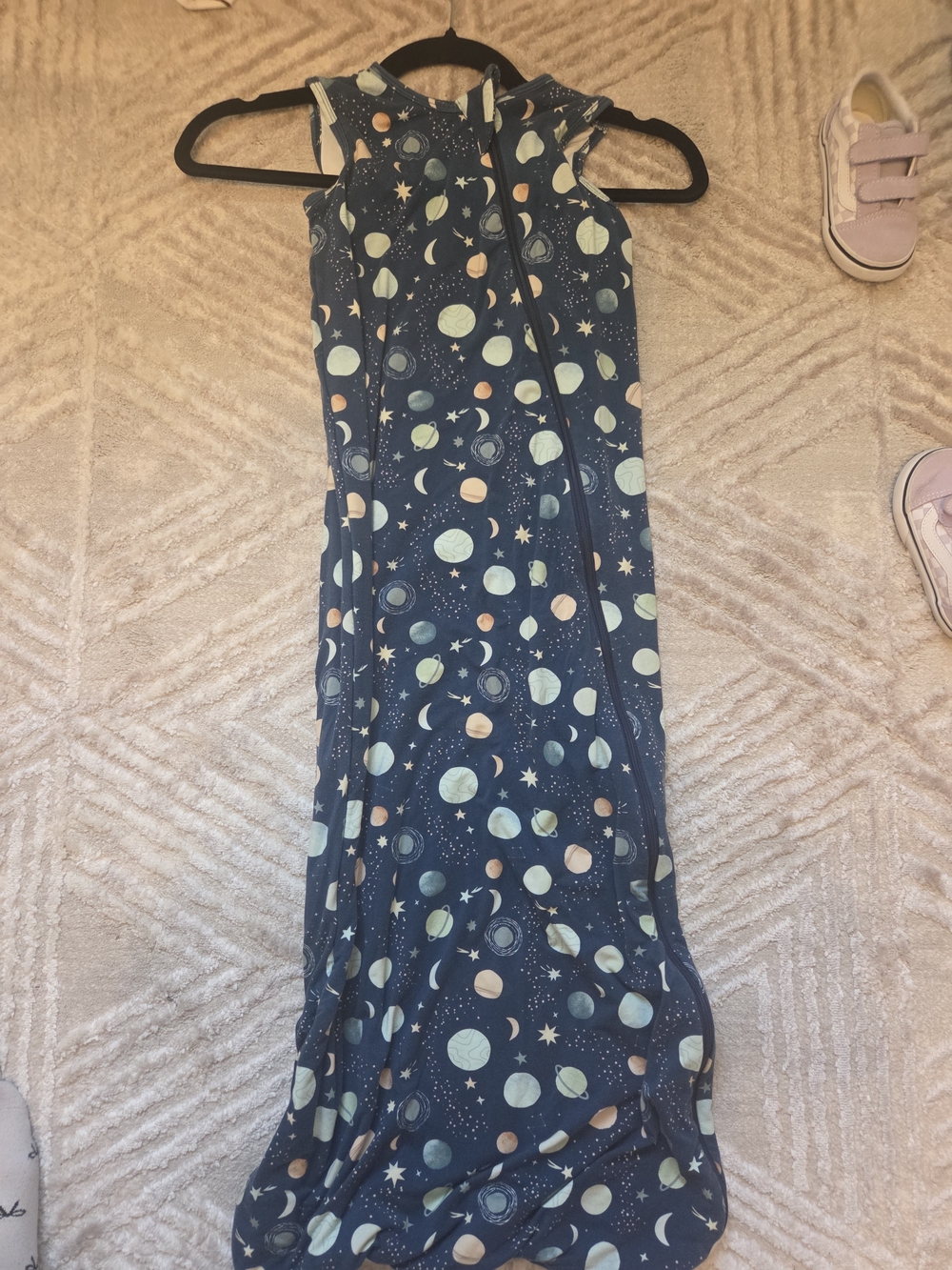 Sleep Sack - Navy Space Planet Print